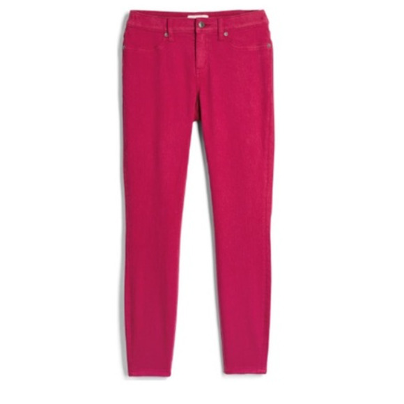 LILA RYAN Liza Dark Pink Colored Denim Skinny Jeans Sz 30 Petite 30P 10P - Picture 1 of 9